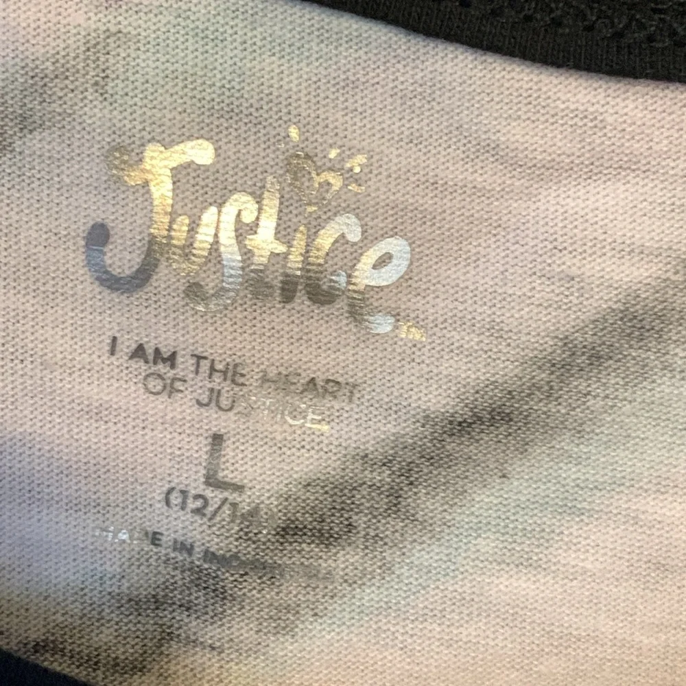 Justice Girls Short Sleeve Graphic “Love Together” Boxy Tee Shirt
